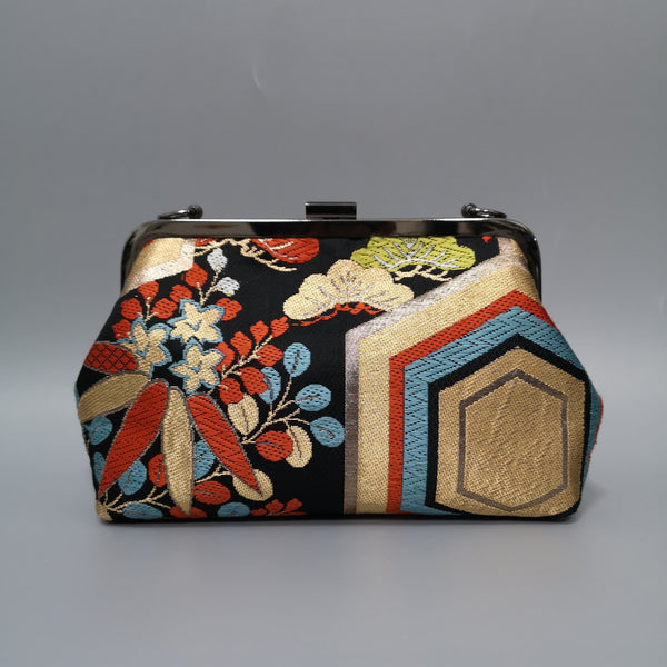 KC- Kisslock Clutch- 0101 – Ohaguro Kimono Bags